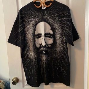 Gerry Garcia full face 1993 printed T-shirt